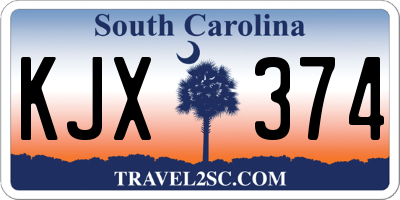 SC license plate KJX374