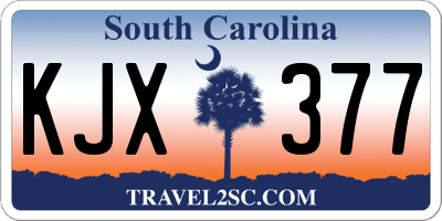 SC license plate KJX377
