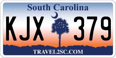 SC license plate KJX379