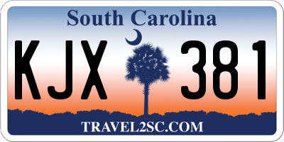 SC license plate KJX381
