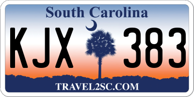 SC license plate KJX383