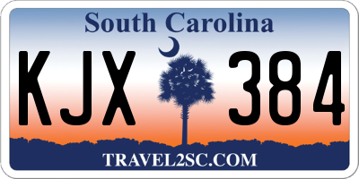 SC license plate KJX384