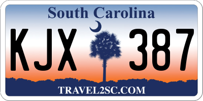 SC license plate KJX387