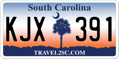 SC license plate KJX391