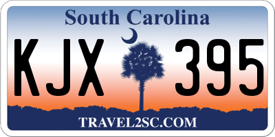 SC license plate KJX395
