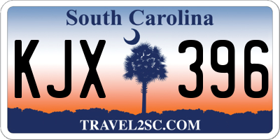 SC license plate KJX396