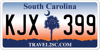 SC license plate KJX399