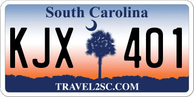 SC license plate KJX401