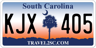 SC license plate KJX405