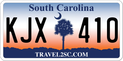 SC license plate KJX410