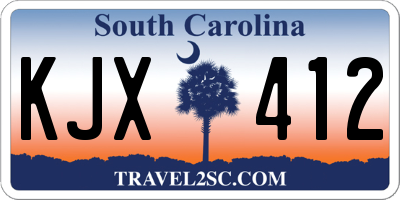 SC license plate KJX412