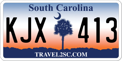 SC license plate KJX413