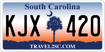 SC license plate KJX420