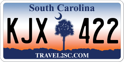 SC license plate KJX422