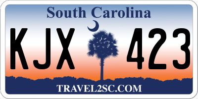 SC license plate KJX423