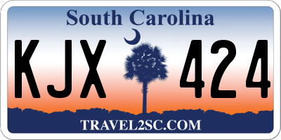 SC license plate KJX424