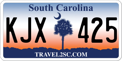 SC license plate KJX425