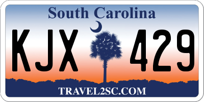 SC license plate KJX429