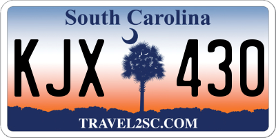 SC license plate KJX430