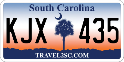 SC license plate KJX435