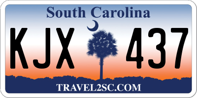 SC license plate KJX437
