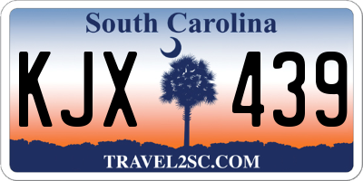 SC license plate KJX439