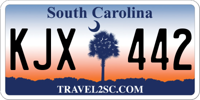SC license plate KJX442