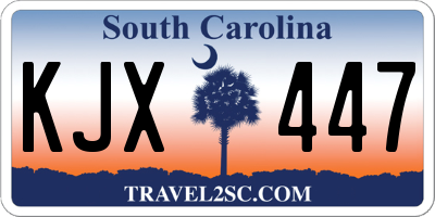 SC license plate KJX447