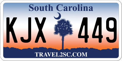 SC license plate KJX449