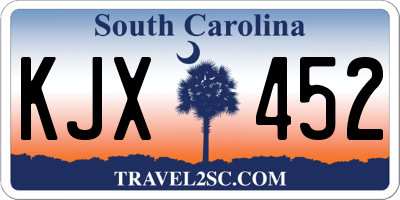 SC license plate KJX452
