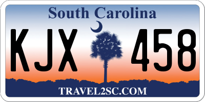 SC license plate KJX458
