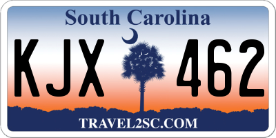 SC license plate KJX462