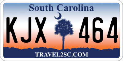 SC license plate KJX464