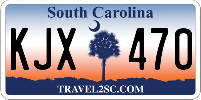 SC license plate KJX470