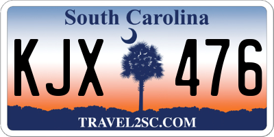SC license plate KJX476