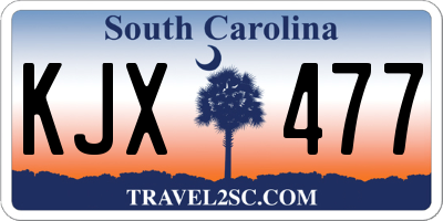 SC license plate KJX477