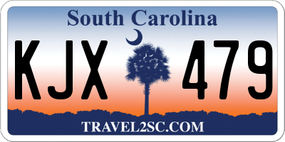 SC license plate KJX479