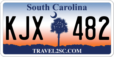 SC license plate KJX482