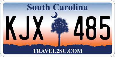 SC license plate KJX485
