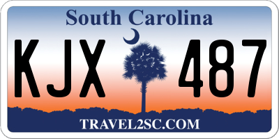 SC license plate KJX487