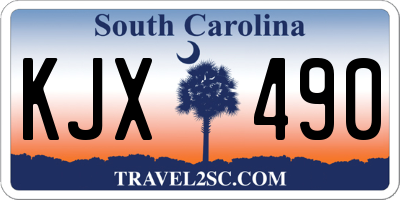 SC license plate KJX490