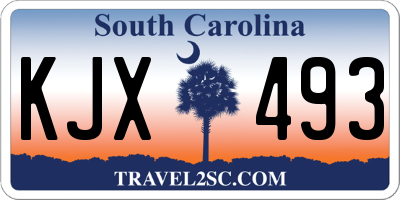 SC license plate KJX493
