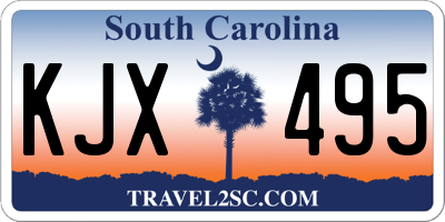 SC license plate KJX495
