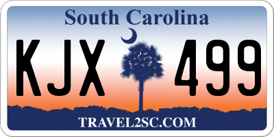 SC license plate KJX499
