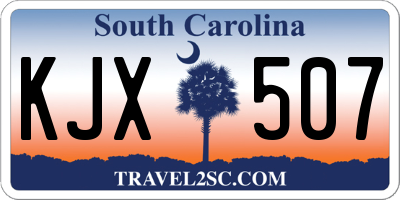 SC license plate KJX507
