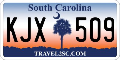 SC license plate KJX509