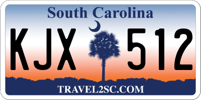 SC license plate KJX512