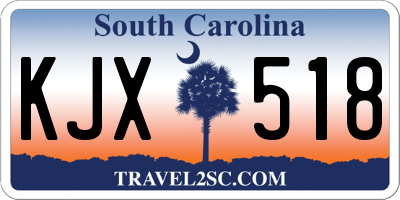 SC license plate KJX518