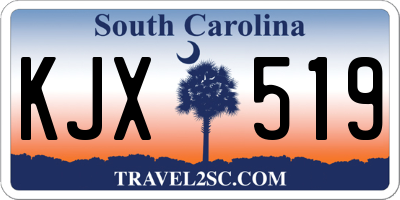 SC license plate KJX519