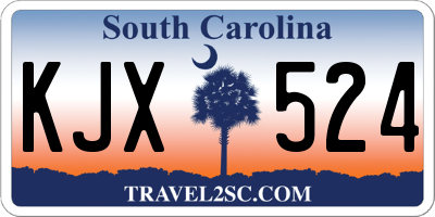 SC license plate KJX524